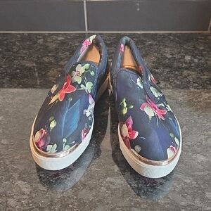 Floral Slip-On Sneakers